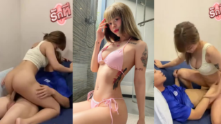 คลิปหลุด Bomie น้องโบมิเอะ สาวแว่นคนสาวนั่งเล่นควยเสียวกับแฟนหนุ่มคาโซฟามันส์ๆก่อนนอนกระเด้าหีขย่มควยโยกเย็ดได้อารมณ์สุดๆ